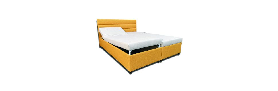 Polohovateľné postele s komfortnými zdravotne vyhovujúcimi  matracmi