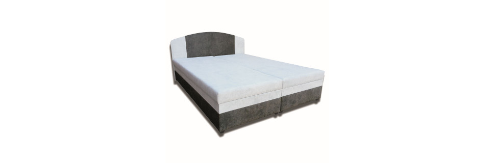 Celočalúnené postele s kvalitným matracom a veľkým úložným priestorom
